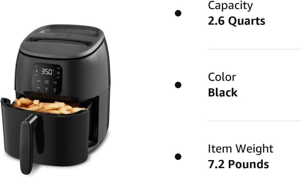 Kitchen Deals - DASH Tasti-Crisp 2.6QT Compact Air Fryer