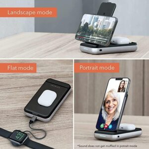 Satechi Duo wireless charger stand with 10,000mAh power bank — 3-in-1 portable charging dock
