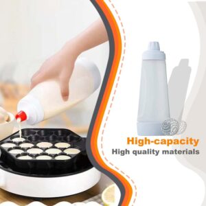 pancake batter dispenser with BlenderBall and stand for mess-free pouring