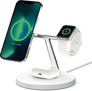 Belkin BoostCharge PRO MagSafe 3-in-1 wireless charger for iPhone, Apple Watch and AirPods