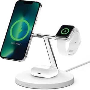 Belkin BoostCharge PRO MagSafe 3-in-1 wireless charger for iPhone, Apple Watch and AirPods