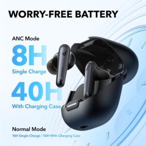 Soundcore by Anker Liberty 4 NC earbuds in case — Adaptive ANC, Hi-Res sound, 50H battery