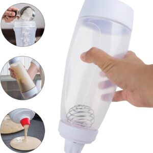 pancake batter dispenser with BlenderBall and stand for mess-free pouring
