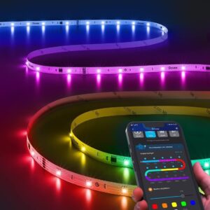 LED home gathering lights Govee RGBIC smart strip with Bluetooth and music sync