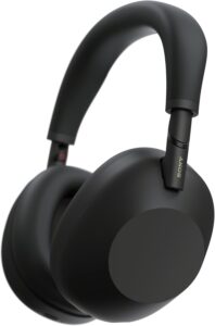 WH-1000XM6 premium wireless noise cancelling headphones in black with adaptive NC and long battery life