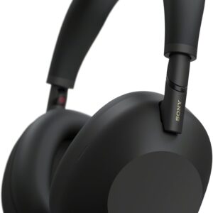 WH-1000XM6 premium wireless noise cancelling headphones in black with adaptive NC and long battery life