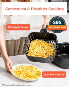 COSORI Pro Gen 2 5.8QT digital air fryer with 13 presets and dishwasher-safe square basket