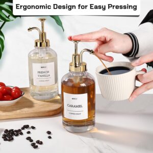 Syrup Dispenser - 16.9oz Coffee Bar Pump Dispenser 4-Pack