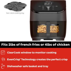 Instant Vortex Plus 6QT ClearCook air fryer with clear windows and 6-in-1 functions
