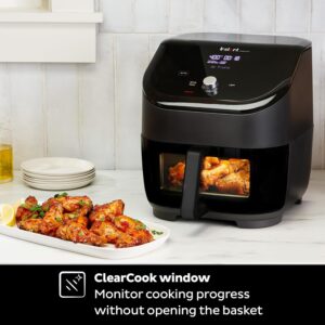 Instant Vortex Plus 6QT ClearCook air fryer with clear windows and 6-in-1 functions