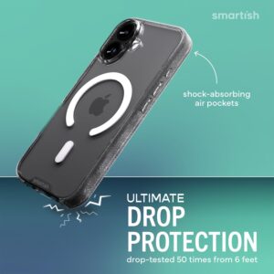 Smartish Gripmunk MagSafe clear iPhone 17 case — anti-yellowing thin protective cover