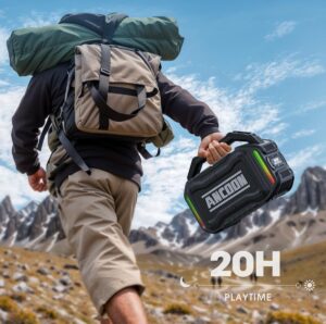 powerful wireless speaker 80W jobsite Bluetooth speaker with IPX6 waterproof