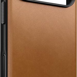 NOMAD Modern Leather Case for iPhone 17 Pro in English Tan with MagSafe