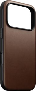 NOMAD Modern Leather Case for iPhone 17 Pro in English Tan with MagSafe