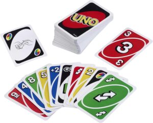 Classic home gathering card game UNO with 112 cards