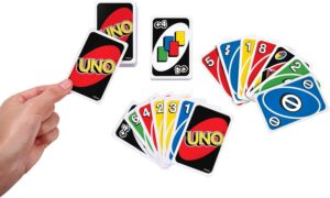 Classic home gathering card game UNO with 112 cards