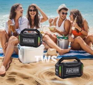 powerful wireless speaker 80W jobsite Bluetooth speaker with IPX6 waterproof
