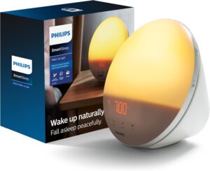relaxation wake-up light Philips SmartSleep HF3520 sunrise simulation lamp