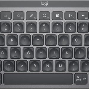 Logitech MX Keys Mini keyboard in graphite — compact backlit Bluetooth keyboard with USB-C