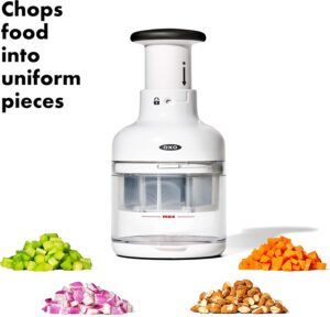 OXO Good Grips vegetable chopper with stainless blades and non-slip base — OXO chopper deals