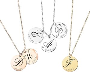 Personalized Initial Necklace for women and teens, custom jewelry gift