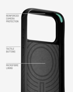 Mous Limitless carbon fiber protective case for iPhone 17 Pro with full camera protection and MagSafe compatibility