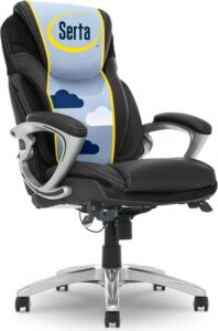 Serta Bryce Executive comfy chair — ergonomic office chair with AIR lumbar support and cushioned body pillows