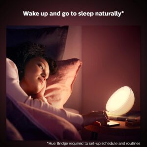Philips Hue Go portable dimmable bedside lamp — white & color ambiance, app and voice control