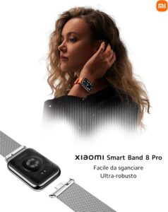 Xiaomi Smart Band 8 Pro fitness tracker with 1.74-inch AMOLED display in black