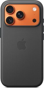 Apple TechWoven Case for iPhone 17 Pro in black with MagSafe compatibility