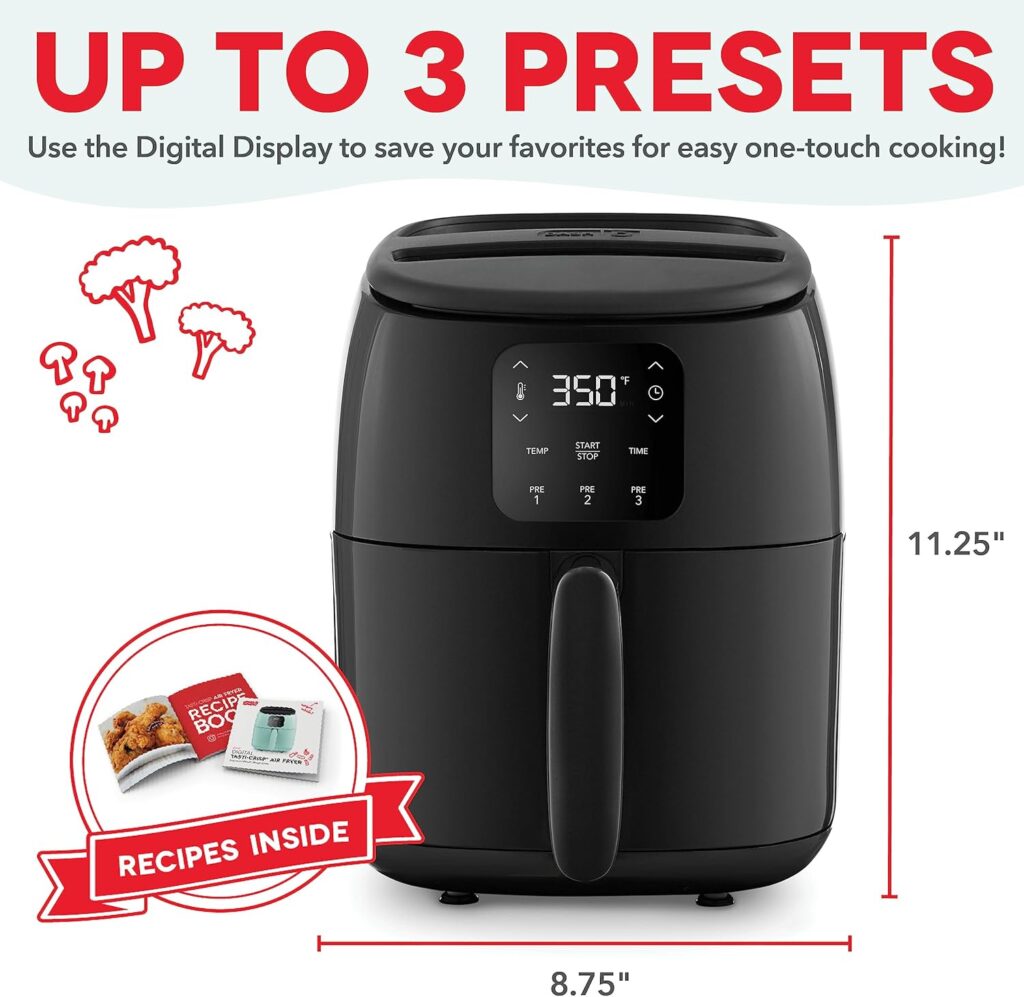 Kitchen Deals - DASH Tasti-Crisp 2.6QT Compact Air Fryer