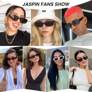 chunky fashion sunglasses JASPIN Y2K UV400 retro square frame