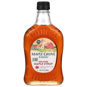family breakfast syrup Maple Grove Farms pure maple syrup 12.5oz