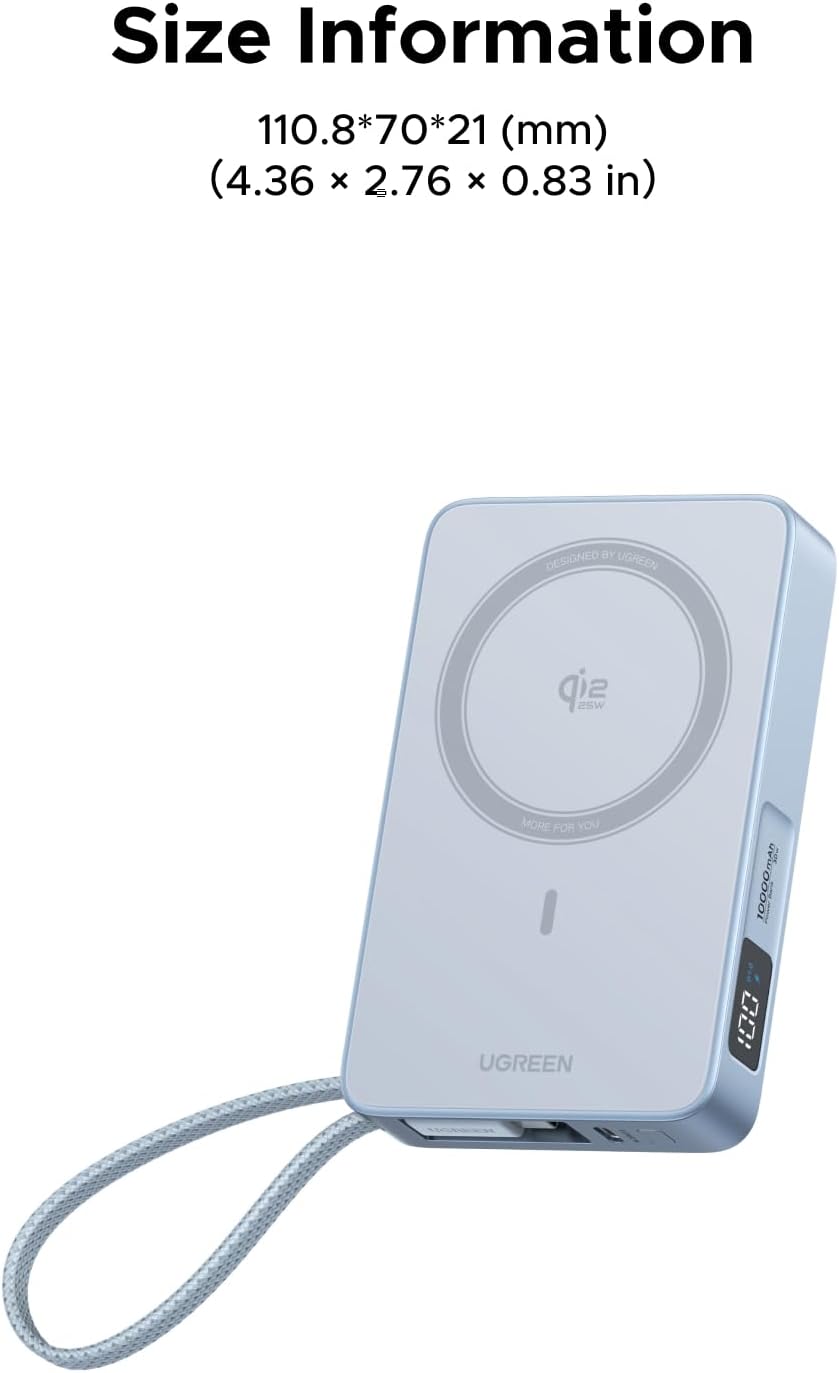 UGREEN iPhone 17 power bank MagFlow 10000mAh Qi2 25W MagSafe UGREEN iPhone 17 power bank