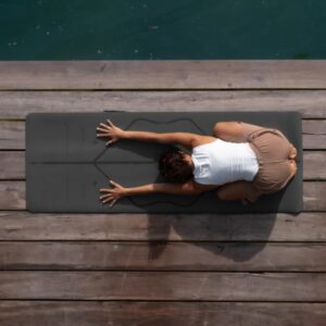 morning yoga mat Liforme Original alignment yoga mat