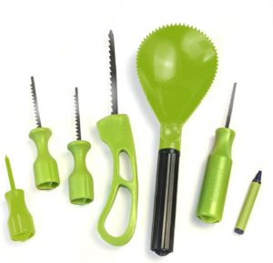 Halloween carving kit Pumpkin Masters premium all-in-one tools and patterns