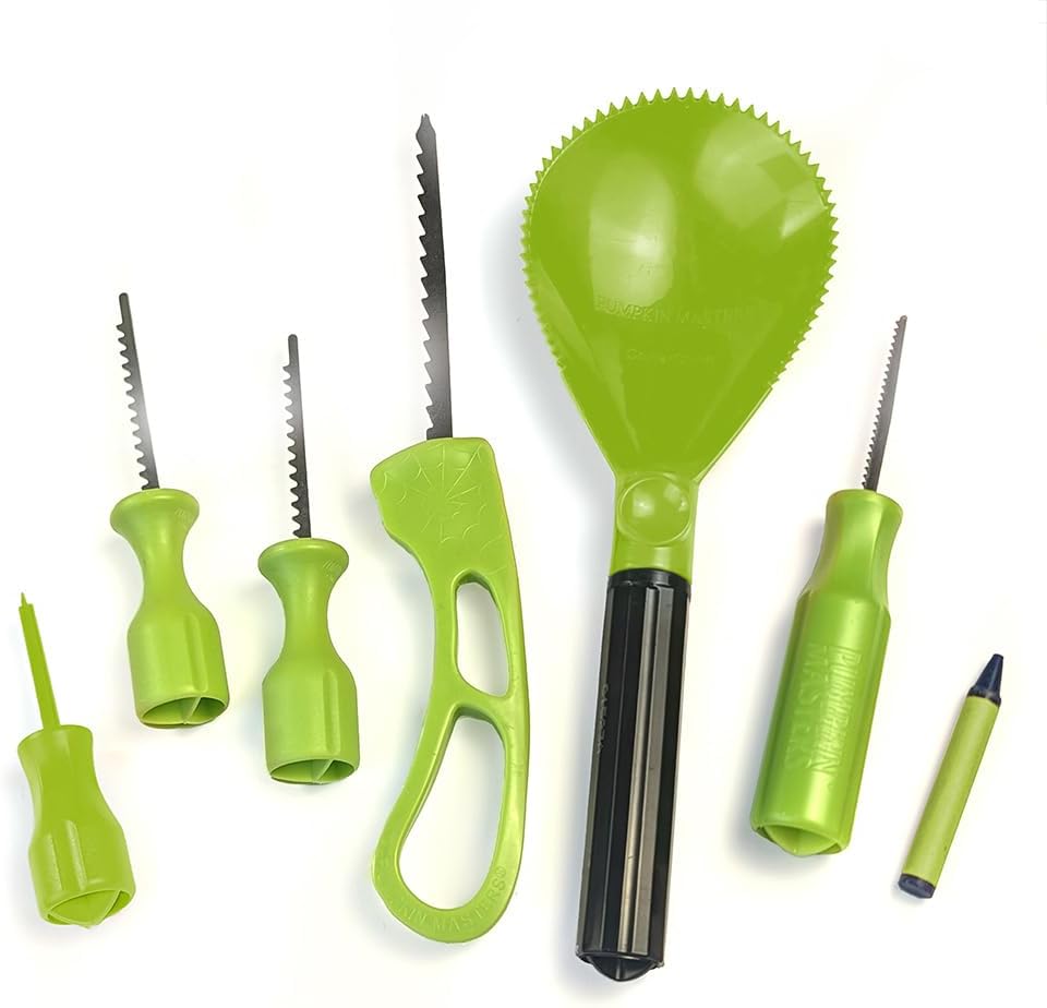 Halloween carving kit Pumpkin Masters premium all-in-one tools and patterns