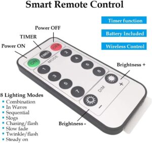 Halloween string lights Twinkle Star 33ft 100 LED purple battery-operated waterproof