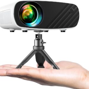 ultra-portable mini projector ELEPHAS 8000L 1080P with tripod and HDMI