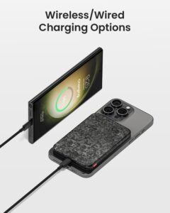 Sharge iPhone 17 power bank CarbonMag 5000mAh magnetic 20W PD Sharge iPhone 17 power bank