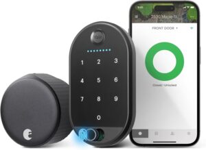 Wi-Fi smart lock Yale August with keypad touch black