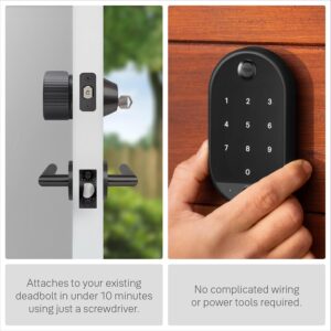 Wi-Fi smart lock Yale August with keypad touch black