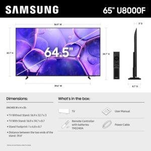 Samsung U8000F TV 65-inch Crystal UHD 4K with Knox security