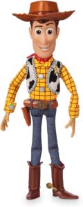 retro toy store collectibles Disney Sheriff Woody talking action figure