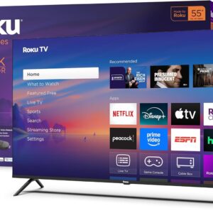 Roku smart TV 55-inch Select Series 4K HDR with Enhanced Voice Remote