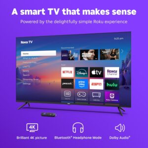 Roku smart TV 55-inch Select Series 4K HDR with Enhanced Voice Remote