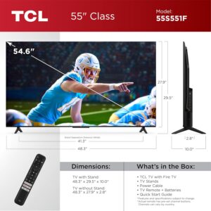TCL S5 smart TV 55-inch Class S5 UHD 4K with Dolby Vision and Fire TV