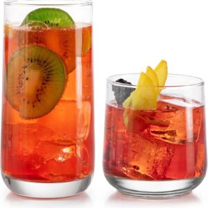 drinkware set Libbey Ascent 16-piece tumblers for parties