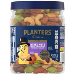 snack pairing PLANTERS Deluxe Mixed Nuts 27oz party snack mix