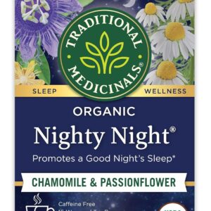 sleep support tea Traditional Medicinals Nighty Night 16 tea bags